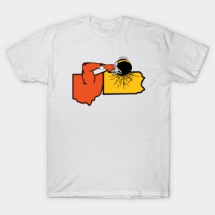 Cleveland vs Pitt Helmet Smash T-Shirt